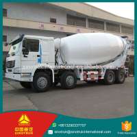 Trustworthy China Supplier 371HP HOWO 31t 1 year warranty mini truck concrete mixer / 8*4 concrete mixer truck