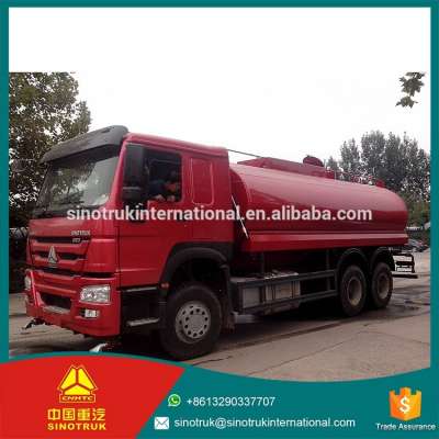 SINOTRUK HOWO water truck 20000L Water tanker size 5000 gallon water tank truck