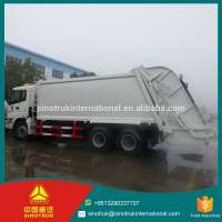 Intercooling engine howo 336HP garbage refuse compactor truck / 6*4 garbage truck