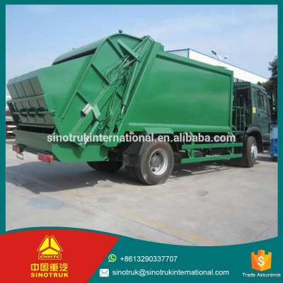 9.726L Displacement howo 290HP garbage truck height / 4*2 garbage truck